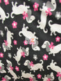 Printed Fleece Fabric Classy Puppy Toss