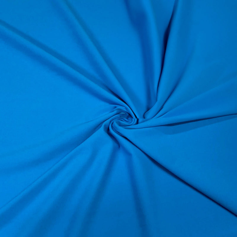 Athletic Jersey Knit Fabric Electric Azure FlexSoft Nylon Spandex