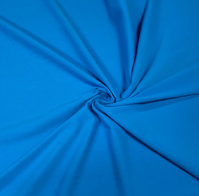 Athletic Jersey Knit Fabric Electric Azure FlexSoft Nylon Spandex