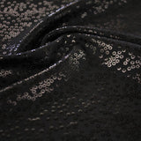 Flipside Foil Printed Superflex Nylon Spandex Fabric - Metallic Scattered Dot Print, 56" Width (1 Yard)