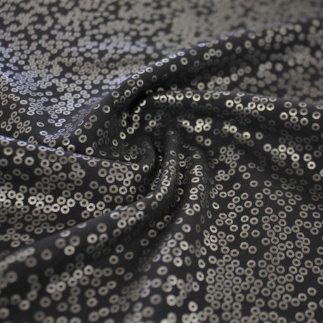 Foil Printed Superflex Spandex Charcoal