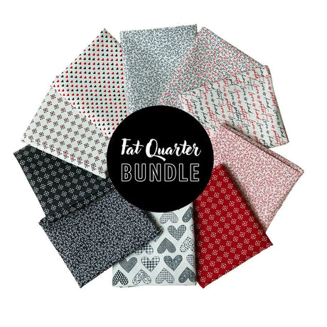 Cotton Fat Quarter Bundle Flirt Set of 10