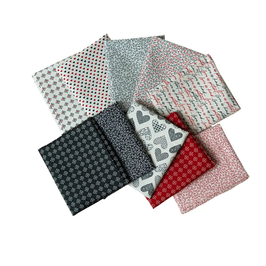 Cotton Fat Quarter Bundle Flirt Set of 10