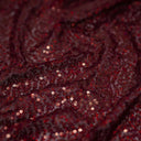 Flirt Stretch Mesh Sequin Fabric - All-Over Embroidered Cluster Sequins, 58/60" Width (1 Yard)