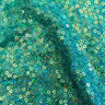 Flirt Stretch Mesh Sequin Fabric - All-Over Embroidered Cluster Sequins, 58/60" Width, 93% Polyester 7% Spandex (1 Yard)