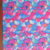 Swim Knit Poly Spandex Flirtatious Hearts 4-Way Stretch UPF 40+