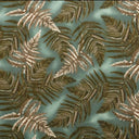Cotton Print Floating Leaves Upholstery Fabric