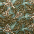 Floating Leaves 100 Percent Cotton Fabric - Sage/Beige Floating Leaves, 36" X 56" (1 Yard)