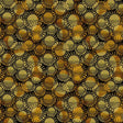 Cotton Print Yellow Circle Stitch Fabric 44/45"