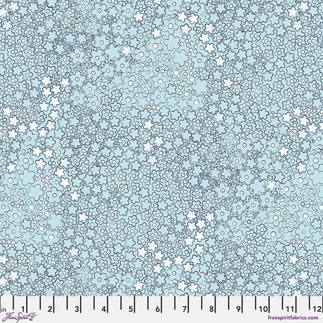 Cotton Fabric Flora Dora Seafoam Flourish And Bloom 44/45"