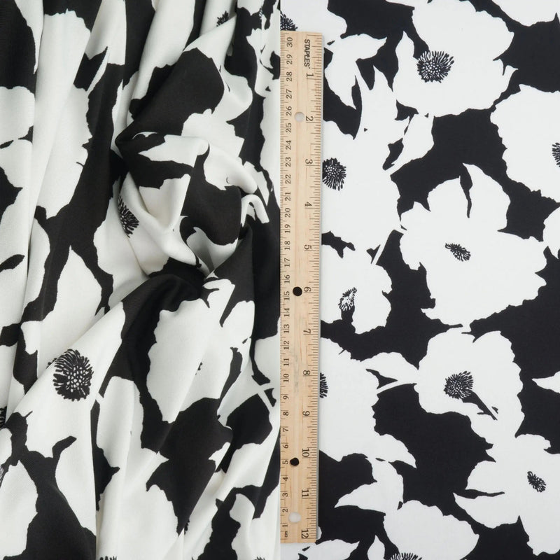 Floral DTY Polyester Spandex Knit Fabric 58/60" Wide