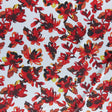 Poly Spandex Brushed Jersey Knit Fabric Floral Flames