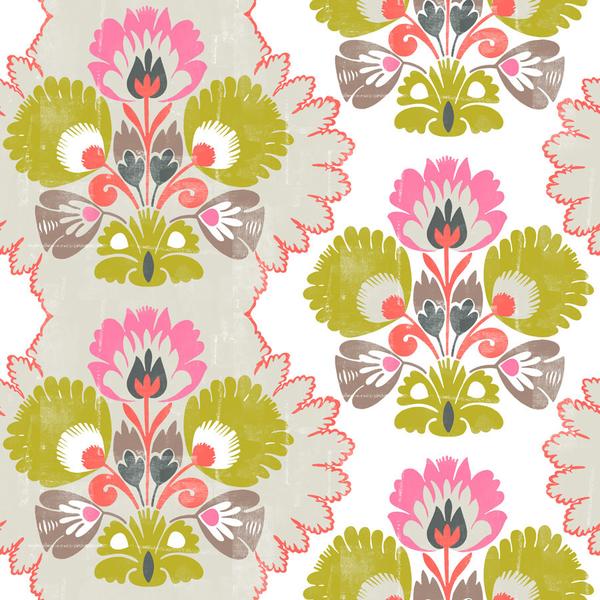 Floral Damask Wallpaper - Grasscloth, Smooth White, Peel-And-Stick White, Pearl Smooth White, Pearl Smooth Silver, Pearl Linen, Damask Pattern (1 Square Foot)