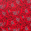 Poly Cotton Floral Polynesian Tattoo Fabric
