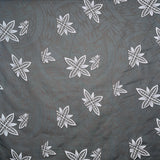 Floral Traditional Polynesian Tattoo Background Poly Cotton Fabric - White, 45" Width (1 Yard)