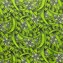 Poly Cotton Floral Polynesian Tattoo Fabric