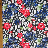 Swim Knit Nylon Spandex Floral Leopard 4-Way Stretch