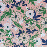 Swim Knit Nylon Spandex Floral Remnant