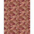 Cotton Floralscape Geometric Red Fabric 44/45"