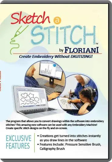 Embroidery Software Floriani Sketch a Stitch FTCU/Fusion Add-On