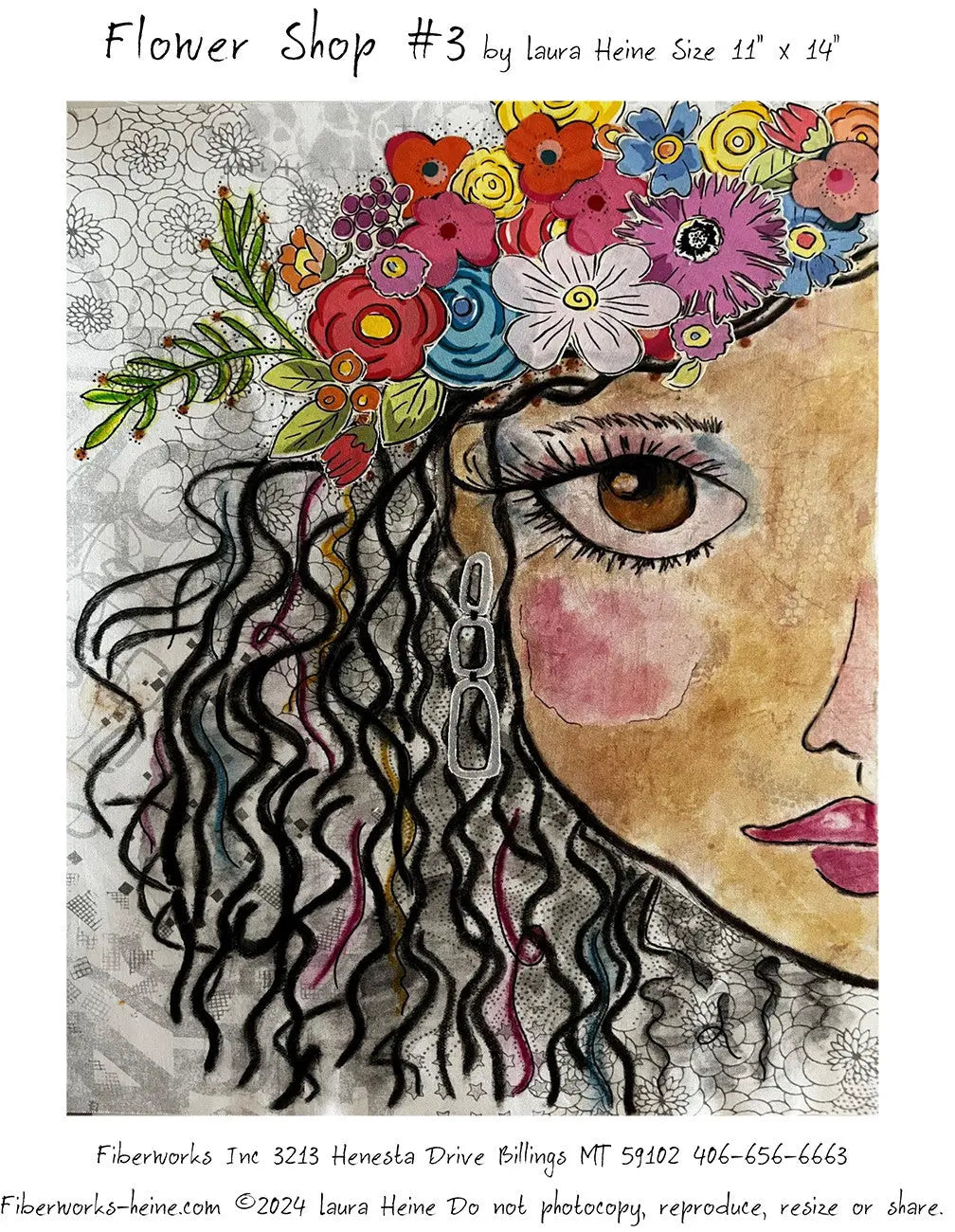 Collage Pattern Flower Shop #3 by Laura Heine