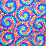 Poly Spandex Swimsuit Fabric Fluorescent Tie Dye Pinwheels