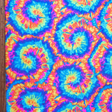 Poly Spandex Swimsuit Fabric Fluorescent Tie Dye Pinwheels