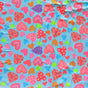 Swim Knit Nylon Spandex Fluorescent Hearts