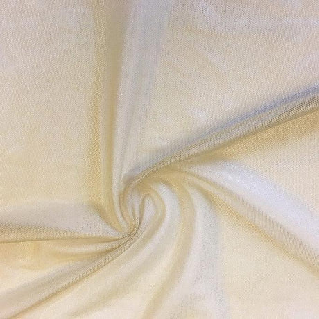 Fog Foiled Stretch Mesh Nylon Spandex Fabric - Foiled Power Mesh, Silver/Silver, 56/58" Width (1 Yard)