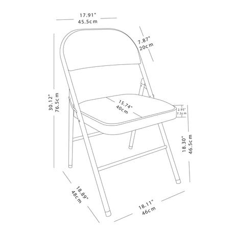 Damask Polyester Folding Chair Cover