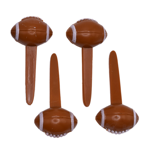 Football Cupcake Picks, 2.5" - 12, 24, or 72 count