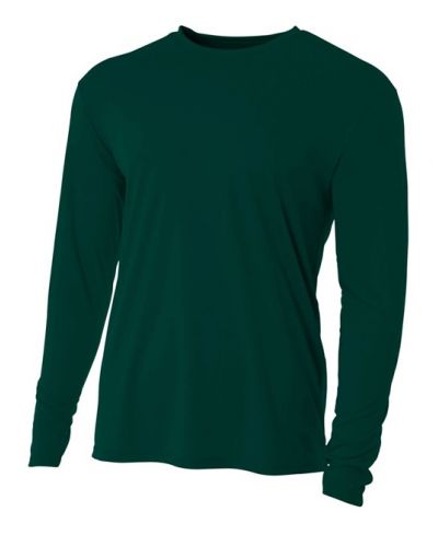 A4 N3165 Micro Poly Interlock Fabric - Forest, Long Sleeve, 44+ UPF (1 Piece)