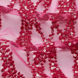 Embroidered Mesh Sequin Fabric