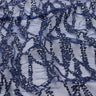 Forget Me Not Embroidered Mesh Fabric - Polyester Mesh With Embroidered Sequin, 52/54" Cut Width, 50" Usable Width, 200 Gsm, Color Options (1 Yard)