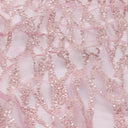 Forget Me Not Polyester Mesh Fabric - Embroidered Sequin, 52/54" Cut Width, 50" Usable Width, 200 Gsm (1 Yard)
