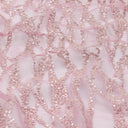 Forget Me Not Embroidered Mesh Fabric - Polyester Mesh With Embroidered Sequin, 52/54" Cut Width, 50" Usable Width, 200 Gsm, Color Options (1 Yard)