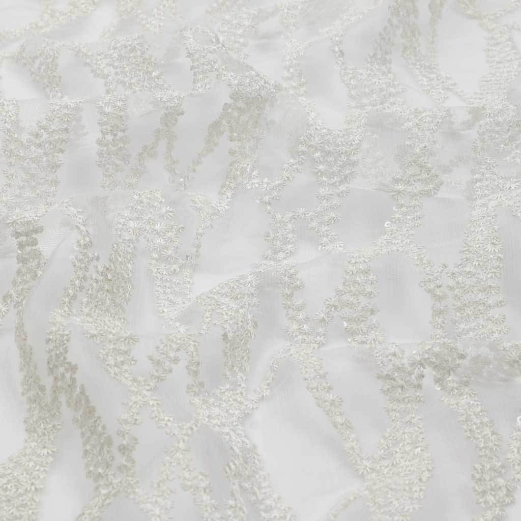 Embroidered Mesh Sequin Fabric