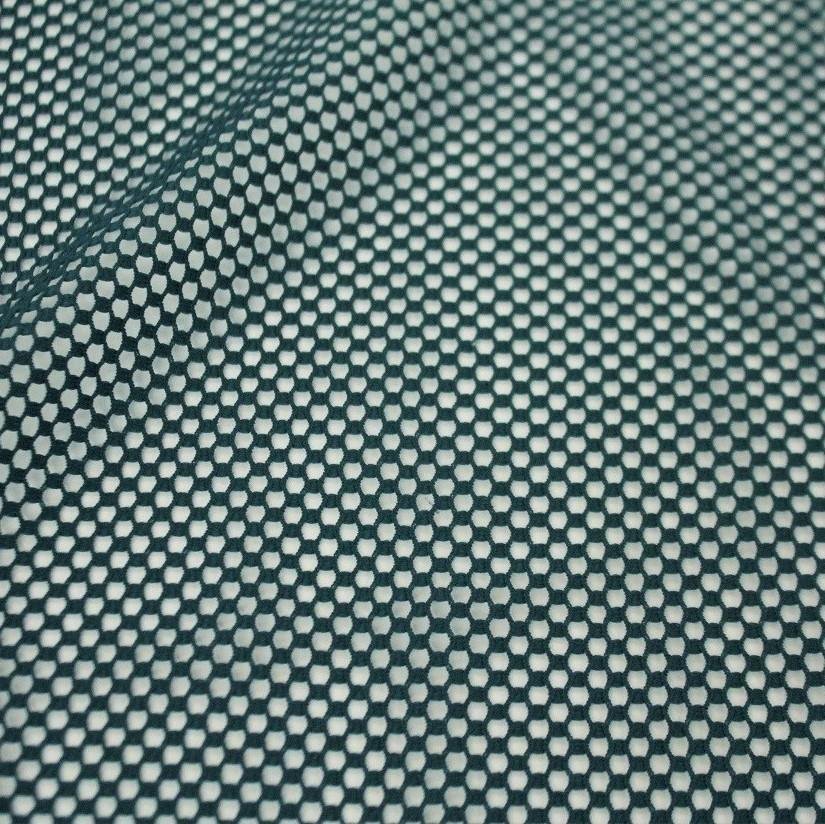 Forte Stretch Netting Nylon Spandex Fabric - Black, Ivory, Chocolate, Magenta, Pine, Navy, 58" Width (1 Yard)