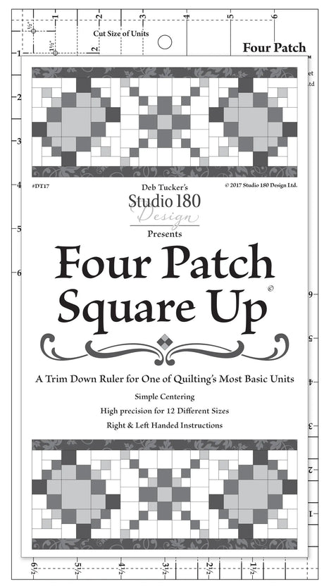 Acrylic Four Patch Trimmer Quilting Template