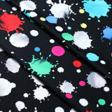 Foxy Lady Dots Nylon Spandex Fabric - Multiple Colors, Paint Splatter Dots, 58/60" Width (1 Yard)
