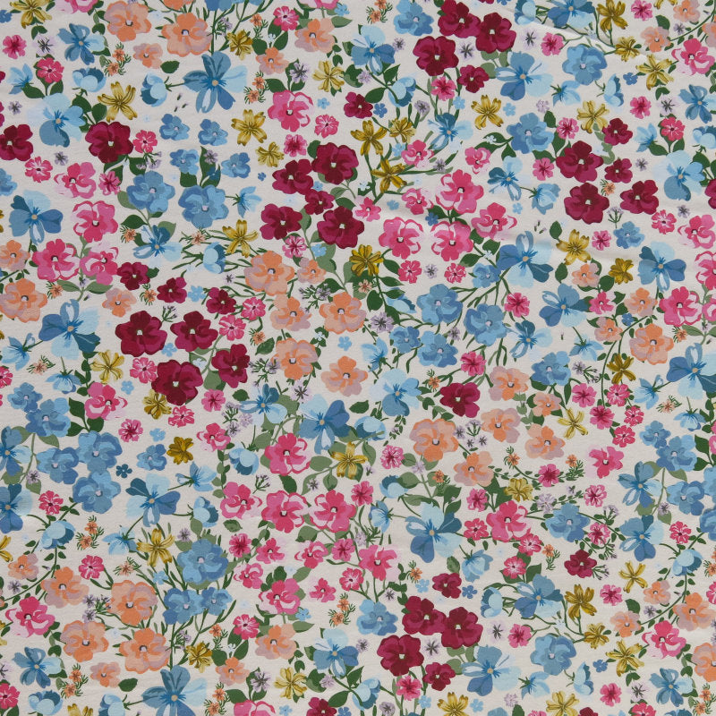 Swim Knit French Garden Poly Spandex Fabric