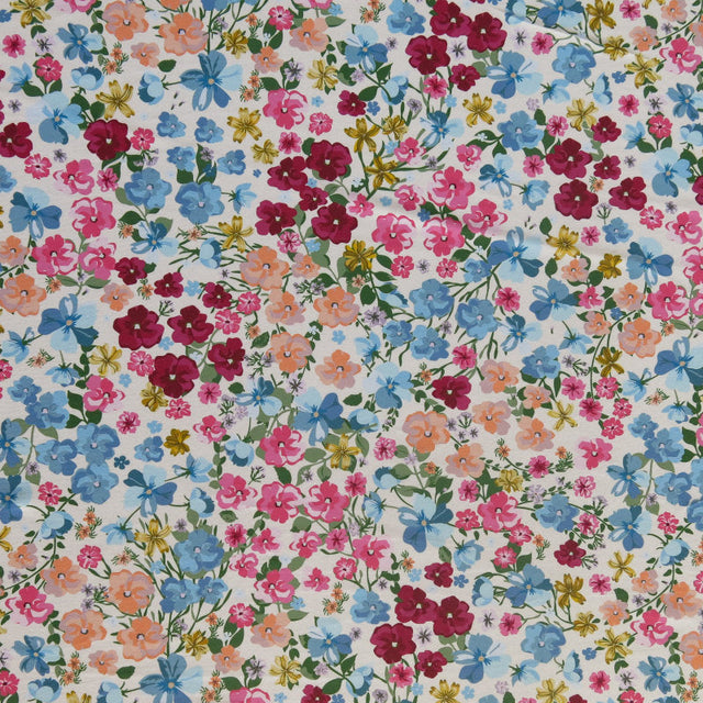 Swim Knit French Garden Poly Spandex Fabric