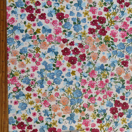 Swim Knit French Garden Poly Spandex Fabric