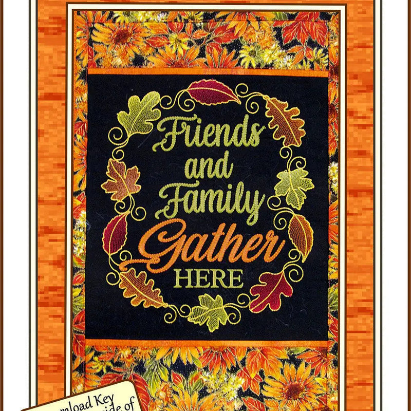 Embroidery Pattern Friends & Family Wall Hanging