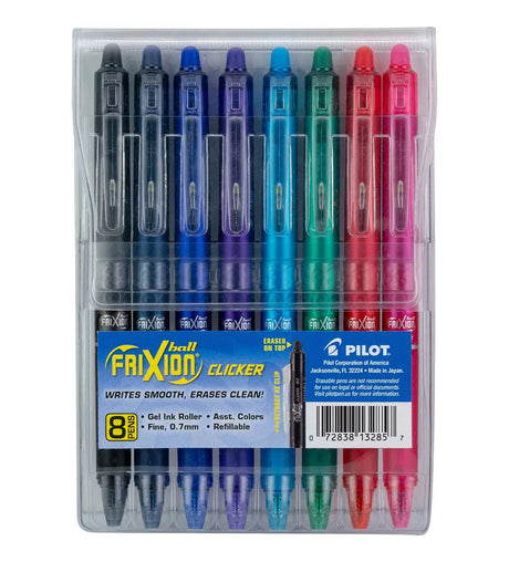 Erasable Gel Pens Fine 8-Pack Pouch