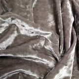 Frozen Crushed Stretch Velvet Polyester Spandex Fabric - Crushed Finish, 56" Width, 13 Colors (1 Yard)