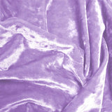 Frozen Crushed Stretch Velvet Polyester Spandex Fabric - Crushed Finish, 56" Width, 13 Colors (1 Yard)