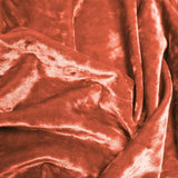 Frozen Crushed Stretch Velvet Polyester Spandex Fabric - Crushed Finish, 56" Width, 13 Colors (1 Yard)