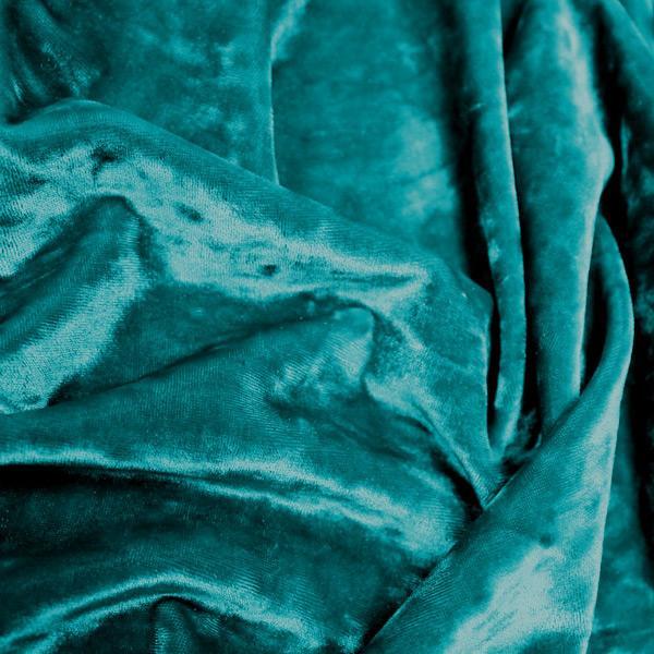 Frozen Crushed Stretch Velvet Polyester Spandex Fabric - Crushed Finish, 56" Width, 13 Colors (1 Yard)