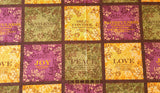 Fabric Panel Fruit of Spirit Love Joy Peace 24"x44"
